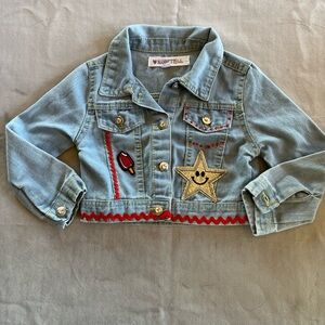 Upcycled handmade embellishments denim jacket